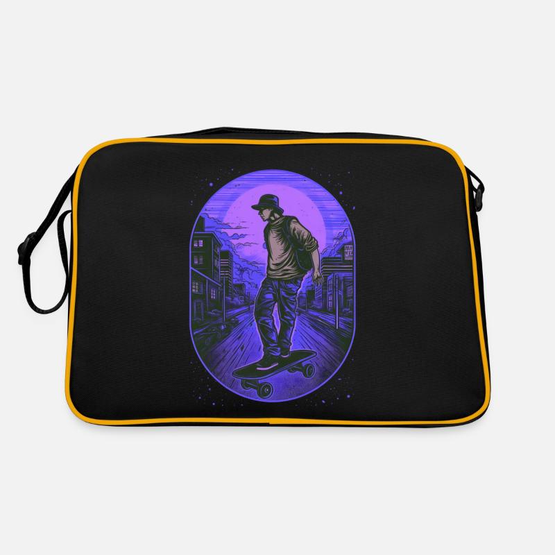 Skateboarder Retro Tasche