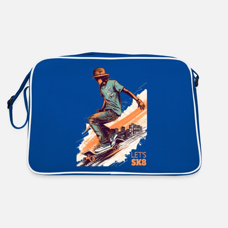 Skateboarder Retro Tasche