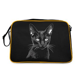 Black Cat Bombay Cat Outfit pour - Sac Retro - noir/or - Dos