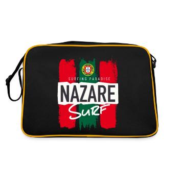 Nazare Surf Paradise Portugal - Sac Retro - noir/or - Dos