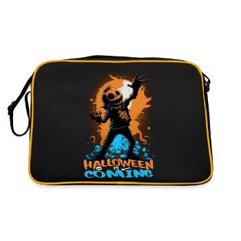 Halloween Jack O Lantern Dabbing Pumpkin - Sac Retro - noir/or - Dos