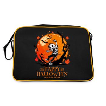 Joyeux Halloween Jack O Lantern Dabbing - Sac Retro - noir/or - Dos