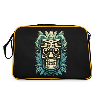 Masque rétro tribal polynésien Tiki Maori - Sac Retro - noir/or - Dos