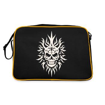 Skull Tribal Tiki Rétro Masque - Sac Retro - noir/or - Dos