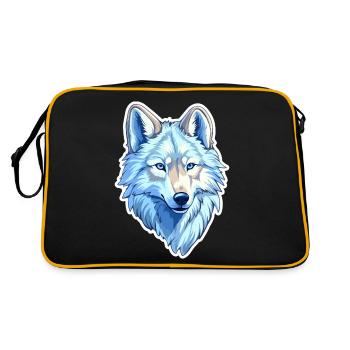 Costume de loup bleu loup-garou à tête et - Sac Retro - noir/or - Dos