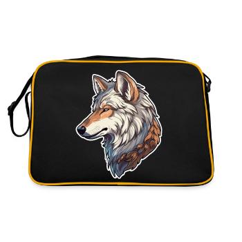 Costume de loup bleu loup-garou à tête et - Sac Retro - noir/or - Dos