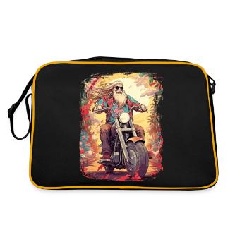Tenue de motard de motocross pour les tours à moto - Sac Retro - noir/or - Dos