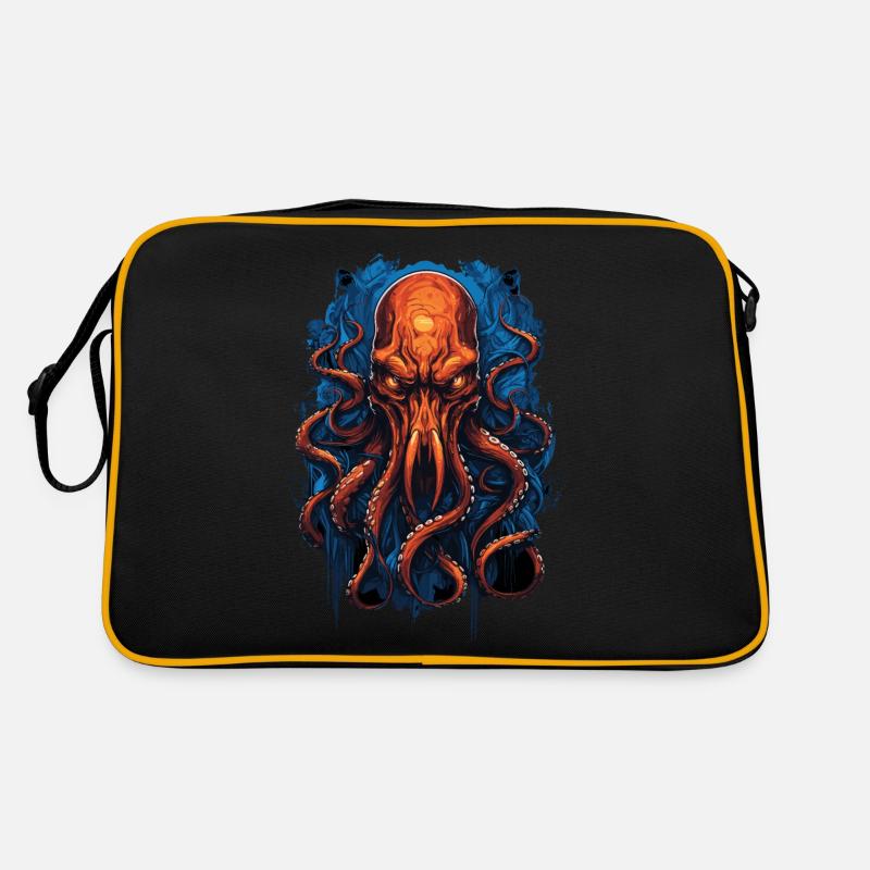 Alien Skull Octopus Squid Animal Creature Retro Bag
