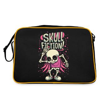 Skull Fiction Skull Skull Gift Idea - Sac Retro - noir/or - Dos