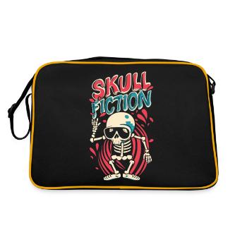 Skull Fiction Skull Skull Art - Sac Retro - noir/or - Dos