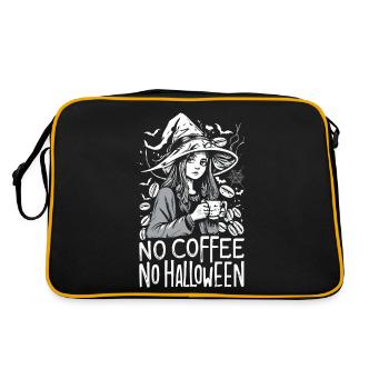 No Coffee No Halloween Morning Muffle Witch - Retro Bag - black/gold - Back