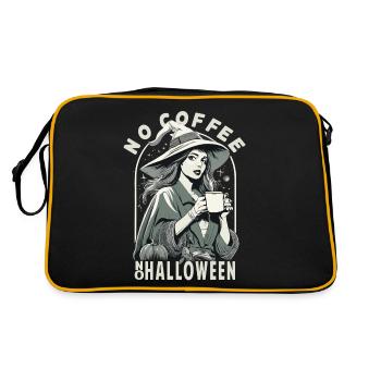 No Coffee No Halloween Morning Muffle Witch - Retro Bag - black/gold - Back