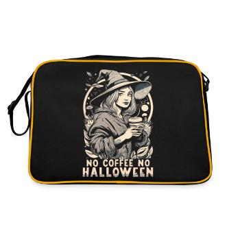 No Coffee No Halloween Coffee Lover Witch - Retro Bag - black/gold - Back