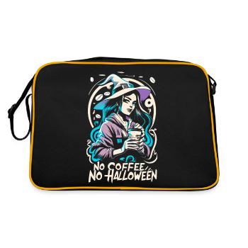 No Coffee No Halloween Coffee Lover Witch - Retro Bag - black/gold - Back