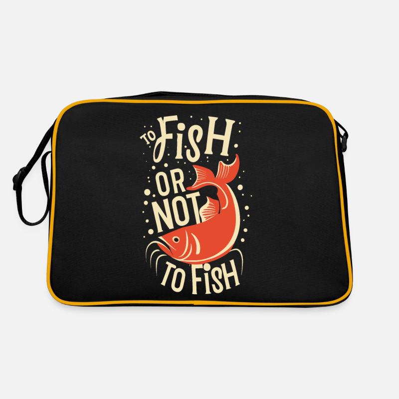 To Fish or not to Fish Angler Sprüche Retro Tasche