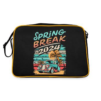 Spring Break 2024 Vacation Retro Vintage - Retro Bag - black/gold - Back