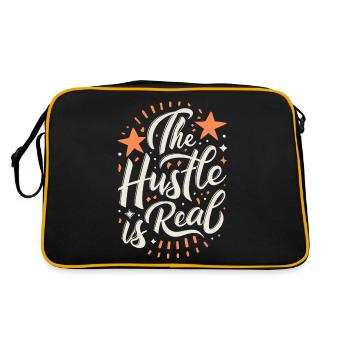 L’agitation est un vrai dicton sarcastique - Sac Retro - noir/or - Dos