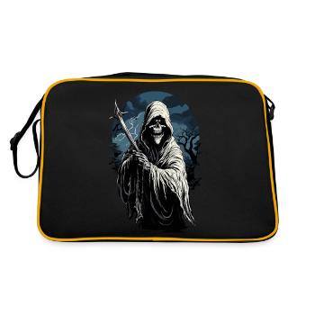 Effrayant Halloween Grim Reaper Grim Reaper - Sac Retro - noir/or - Dos