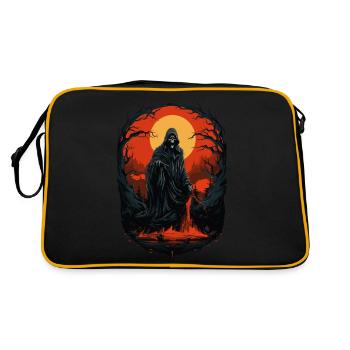 Spooky Halloween Grim Reaper Grim Reaper - Retro Bag - black/gold - Back