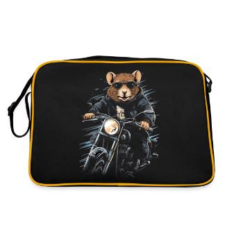 Rat cool sur une moto - Sac Retro - noir/or - Dos
