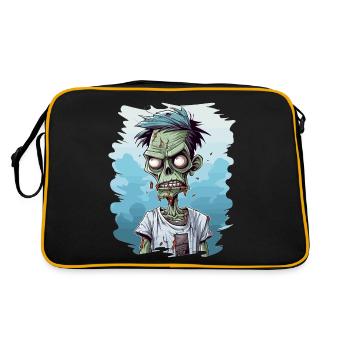 Zombie Zombies Undead Halloween - Retro Bag - black/gold - Back