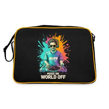 DJ Music On World Off Disc Jockeys - Retro Bag - black/gold - Back