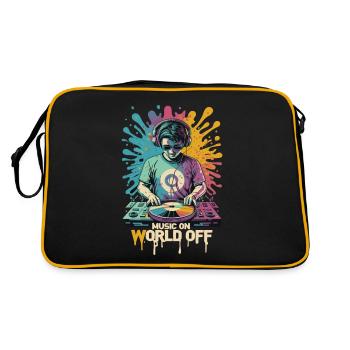 DJ Music On World Off Disc Jockeys - Retro Bag - black/gold - Back