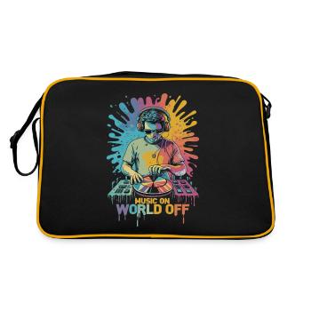 DJ Music On World Off Disc Jockeys - Retro Bag - black/gold - Back