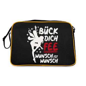Bend over Fairy - Wish is Wish - Retro Bag - black/gold - Back
