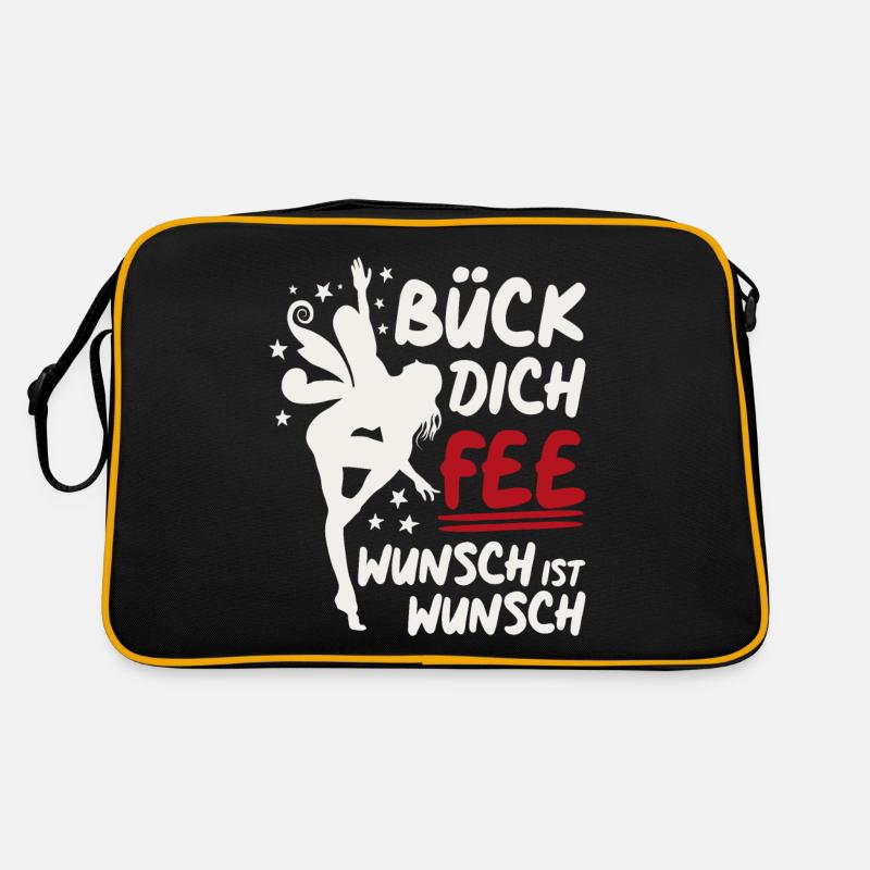 Bück dich Fee - Wunsch ist Wunsch Retro Tasche