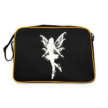 Fée, Elfe, Conte de fées, Créatures mythiques - Sac Retro - noir/or - Dos