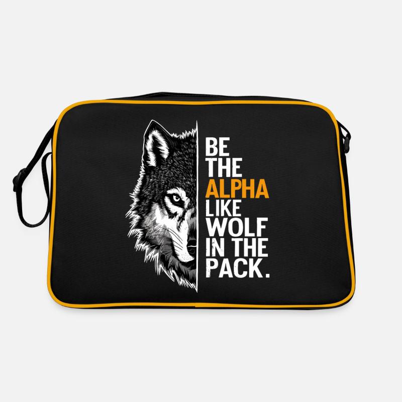 Wolf Wolves Funny Sayings Wolf Pack Animals Retro Bag