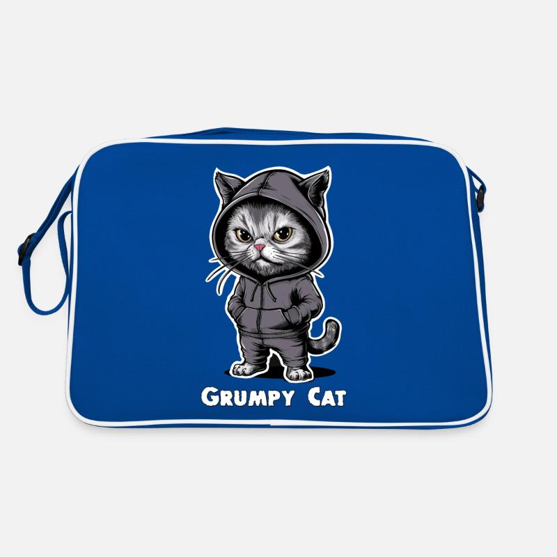 Annoying Evil Cat Retro Bag