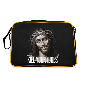 Jesus Kill Your Idols - Retro Bag - black/gold - Back