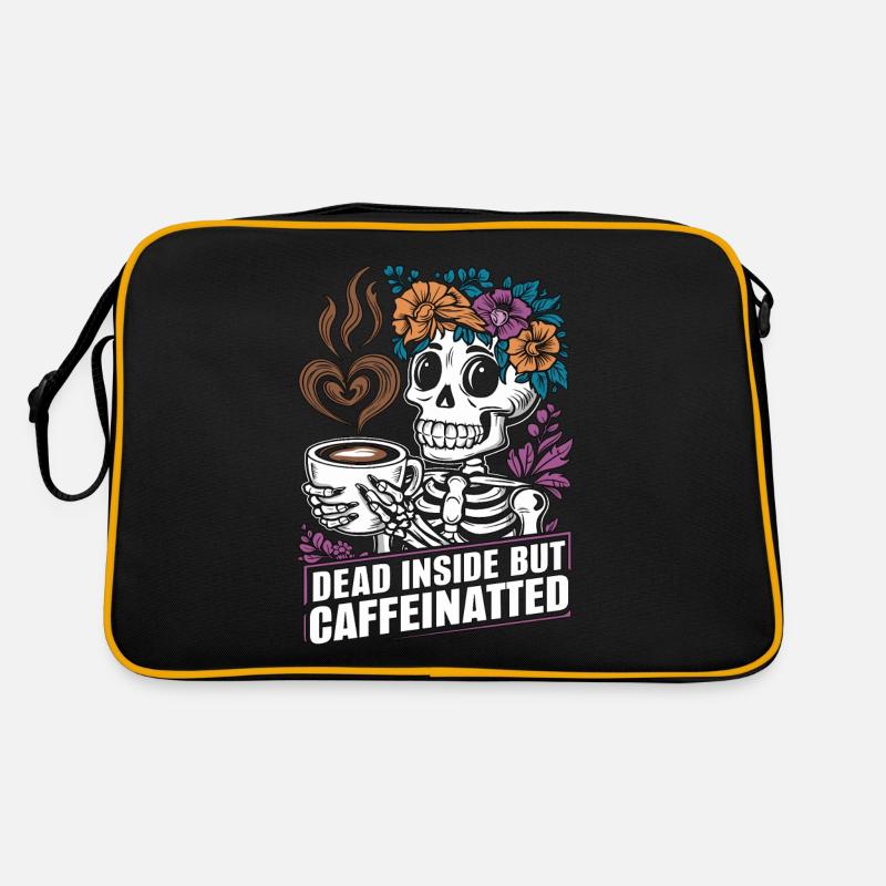 Drôle de café caféine squelette dire Sac Retro