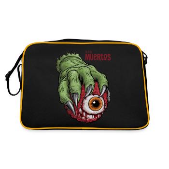 Vert Monstre Main Oeil Sanglant Fête d’Halloween - Sac Retro - noir/or - Dos