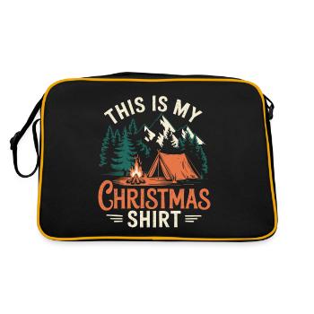 Camping Noël Tenue de Noël en plein air - Sac Retro - noir/or - Dos