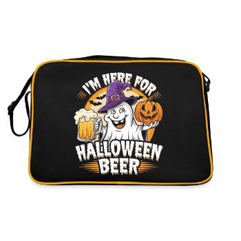 Lustiger Geist I'm here for Halloween Beer - Retro Bag - black/gold - Back