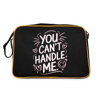You Can Not Handle Me - Retro Bag - black/gold - Back