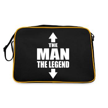 The Man The Legend Macho Casanova - Retro Bag - black/gold - Back
