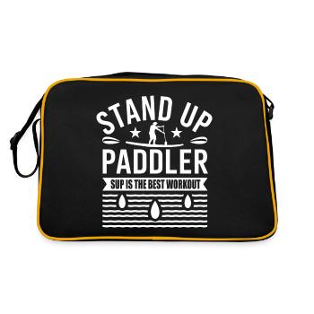 Stand Up Paddler - Sac Retro - noir/or - Dos