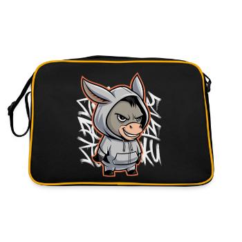 Donkey Urban Animal Style Animal Lover - Retro Bag - black/gold - Back