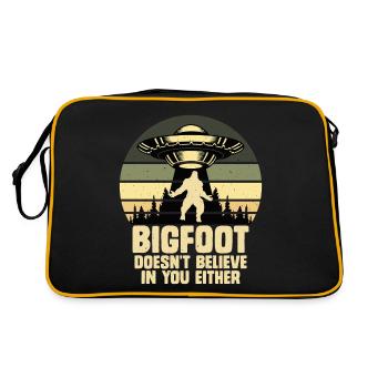 OVNI Bigfoot Yeti Sasquatch - Sac Retro - noir/or - Dos