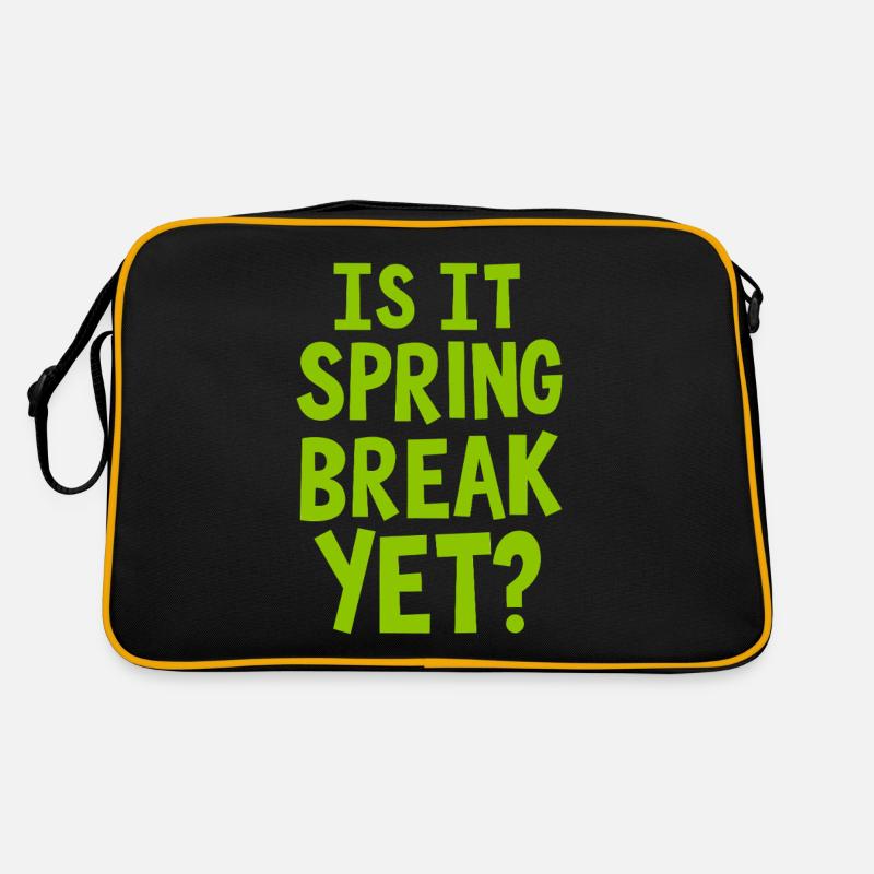 Spring Break Countdown Saying Quote Retro Bag