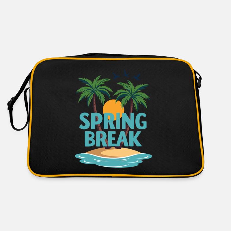 Vacances de printemps Palm Trees Beach Sac Retro