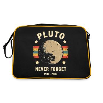 Pluto Never Forget – Retro Space - Retro Bag - black/gold - Back