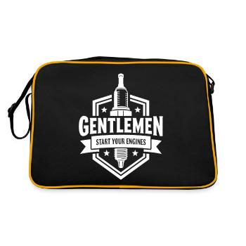 Messieurs, démarrez vos moteurs Sport automobile - Sac Retro - noir/or - Dos
