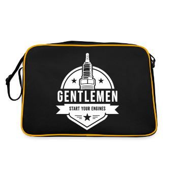 Messieurs, démarrez vos moteurs Sport automobile - Sac Retro - noir/or - Dos