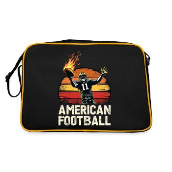 Touchdown Flames – Retro Football Power - Retro Bag - black/gold - Back