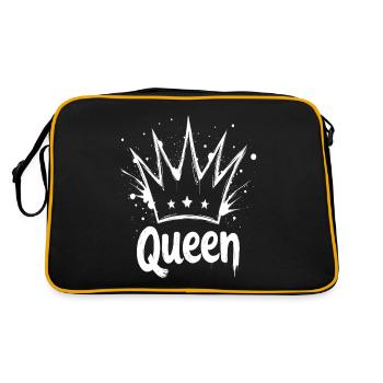 Couronne de reine Splash - Sac Retro - noir/or - Dos